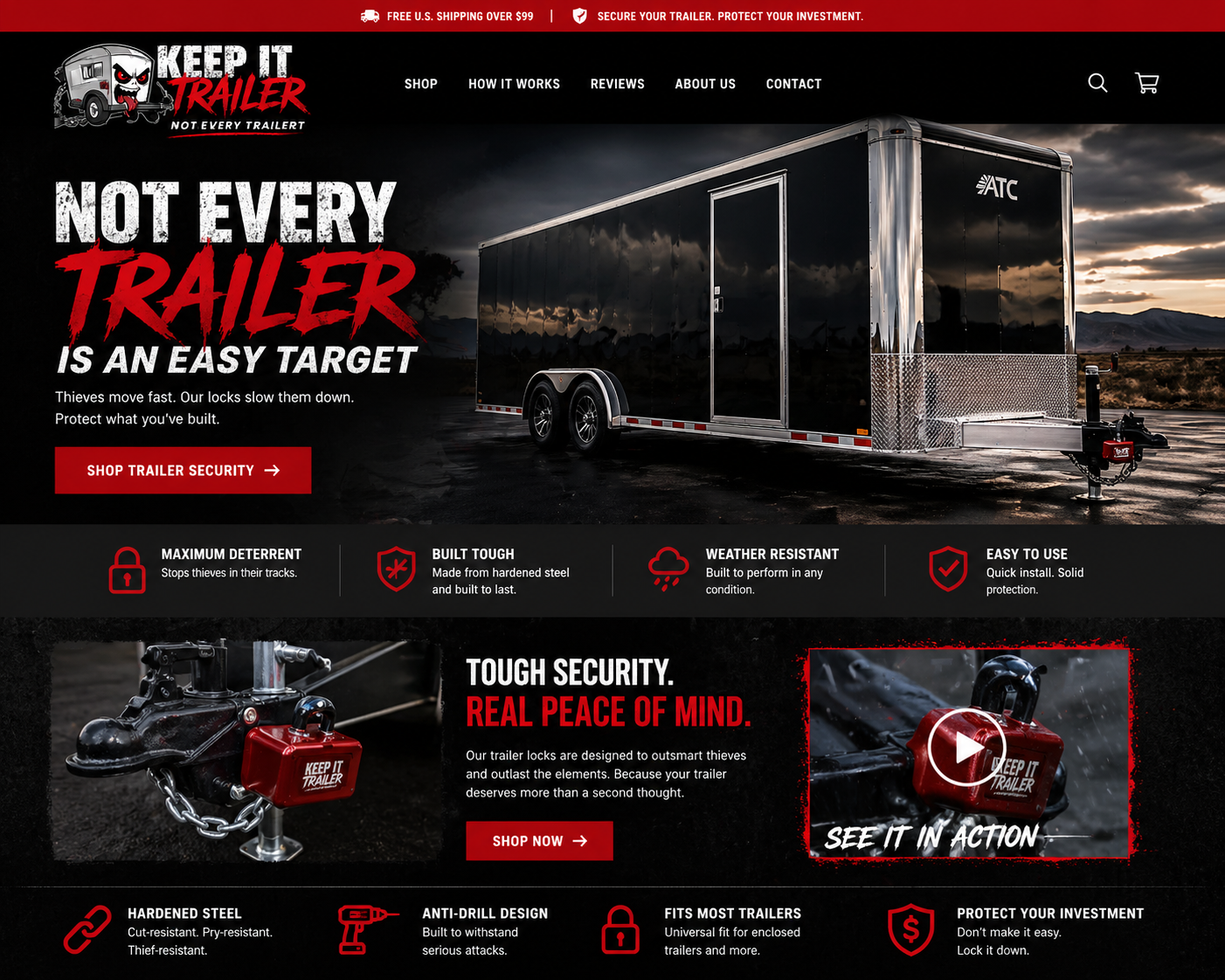 High-end two axle trailer